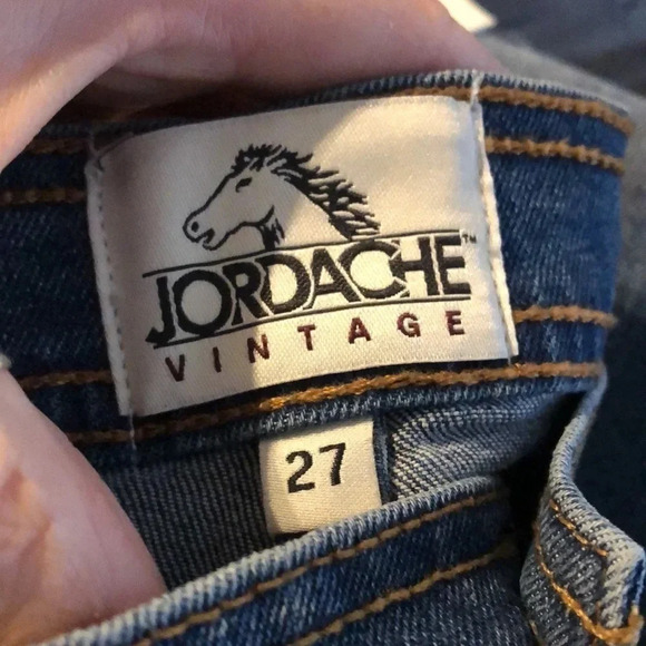 Jordache Farrah Crop Flare Mdwash Size 27 - Picture 6 of 10